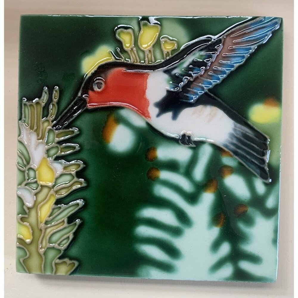 Wall Art Tile Hummingbird Bird 4x4 Decorative Ceramic New Backsplash Bath Gift